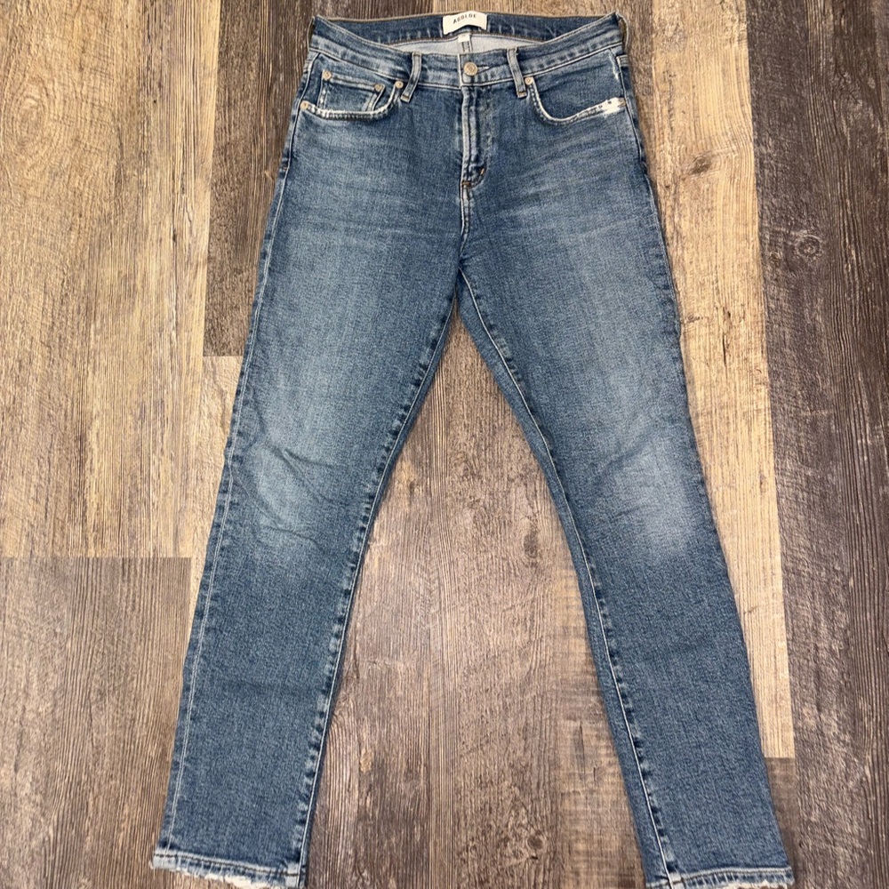 AGOLDE Toni mid-rise straight ankle jeans